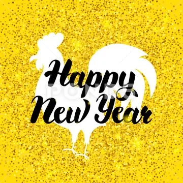 Chinese New Year Gold Poster Stock Illustration