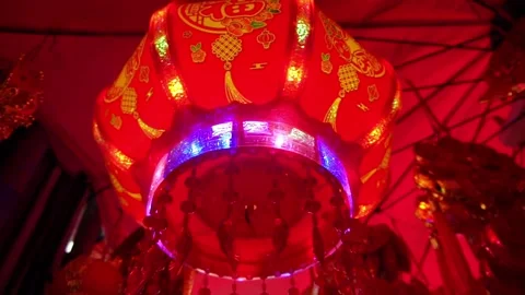 Chinese New Year Lantern Video stock 228024105