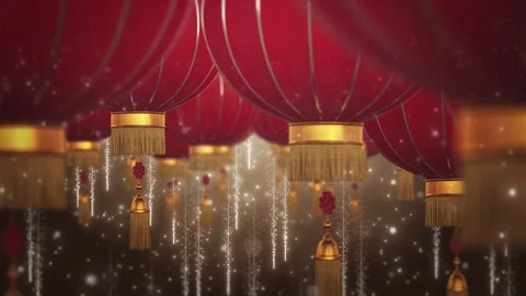 Chinese New Year with Lantern Stock Footage 259607318