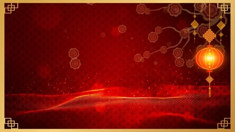 Chinese New Year Motion graphics background Stock Footage 100984176