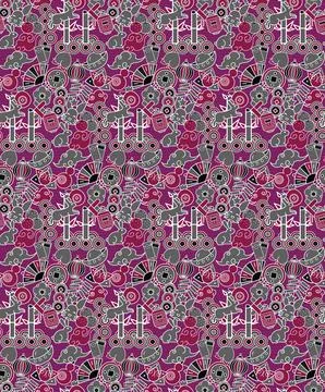 Chinese new year pattern background Stock Illustration