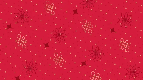 Chinese New Year Pattern Stock Footage 261201943