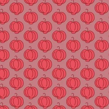 Chinese New Year Seamless Pattern Background with Lantern Stock Illustration