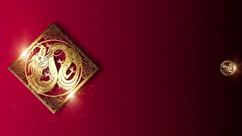 Chinese New Year Vertical Background Decoration 動画素材 253056224