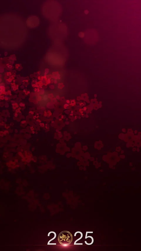 Chinese New Year Vertical Background Decoration Stock Footage 291398965