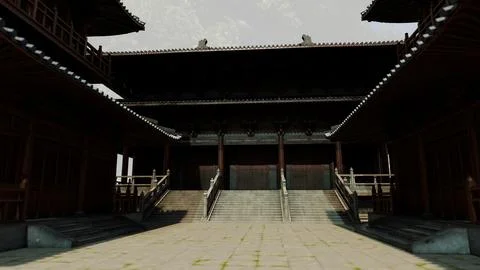 Chinese Old Building Illustrazione stock