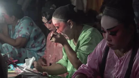 Chinese opera performers Stock Footage 261964823