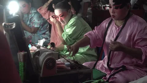 Chinese opera performers Stock Footage 261966842