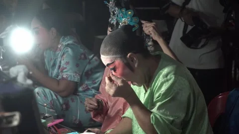 Chinese opera performers Stock Footage 261967960