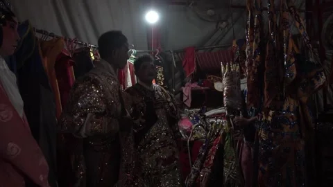 Chinese opera performers Stock Footage 261968333