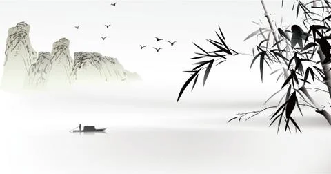 Chinese painting Stock Illustration