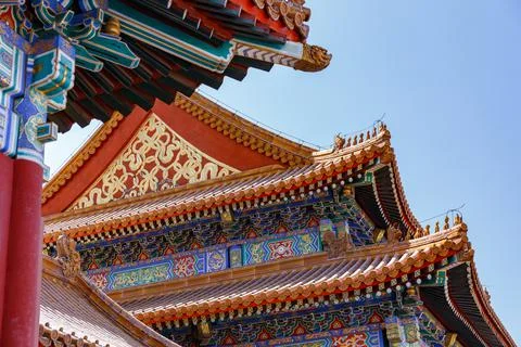 Chinese Palace Eaves Stock Photos