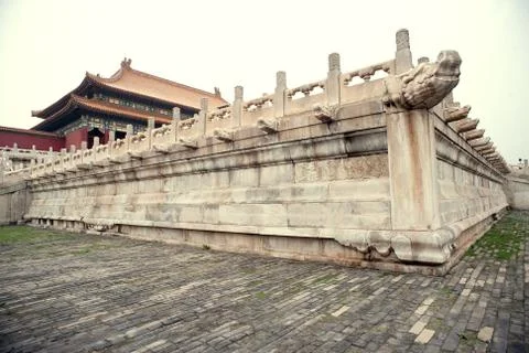 Chinese palatial architecture Stock Photos