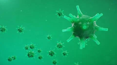 Chinese pathogen called Coronavirus or Covid-19, as a type of flu. Outbreak of Stock Illustration