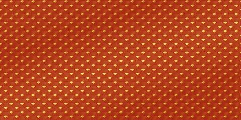 Chinese pattern wave with circle overlapping traditional fabric background Stock Illustration