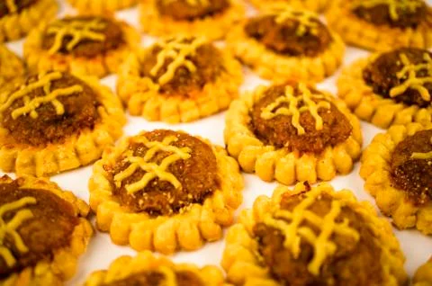 Chinese pineapple biscuit Stock Photos