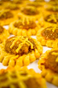 Chinese pineapple biscuit Stock Photos