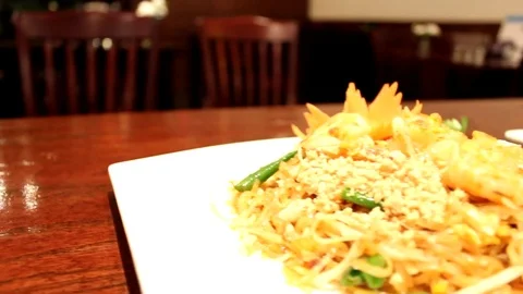 Chinese plated chicken dinner Stock Footage 77582349