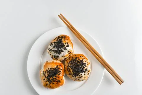 Chinese red bean paste cakes Stock Photos