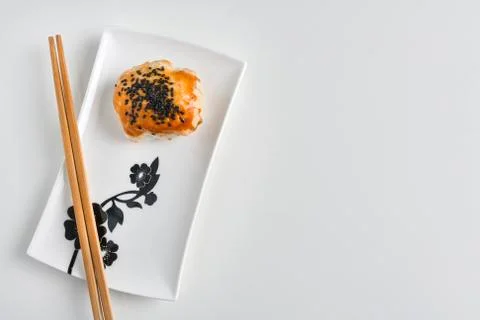 Chinese red bean paste cakes Stock Photos