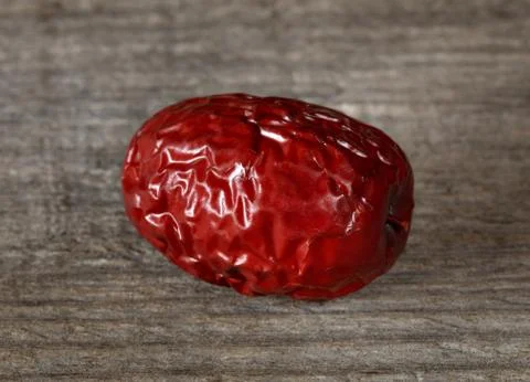 Chinese red date dates close up Stock Photos