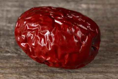 Chinese red date dates close up Stock Photos