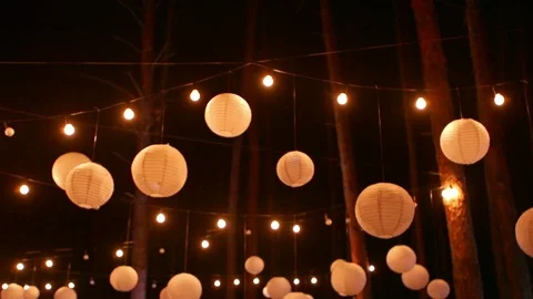Chinese red lamps Stock Footage 80109995