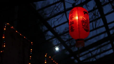Chinese red lantern Stock Footage 28622321