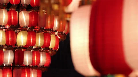 Chinese red lantern Stock Footage 28629784