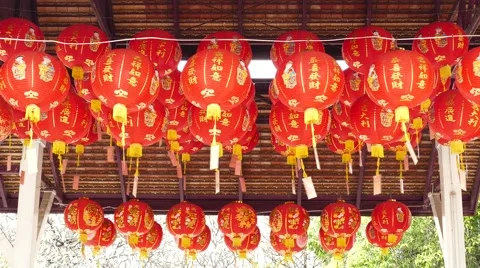 Chinese red lantern. Stock Footage 61710088