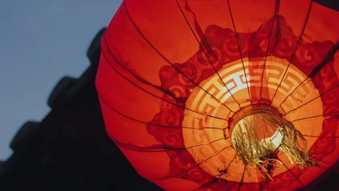 Chinese Red Lantern Video stock 234982857