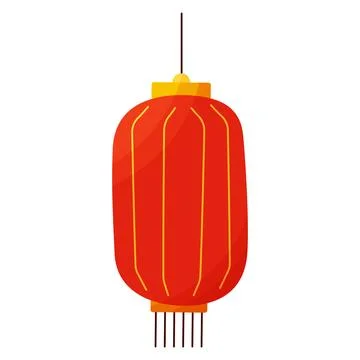 Chinese red paper lights Light streets China Stock Illustration