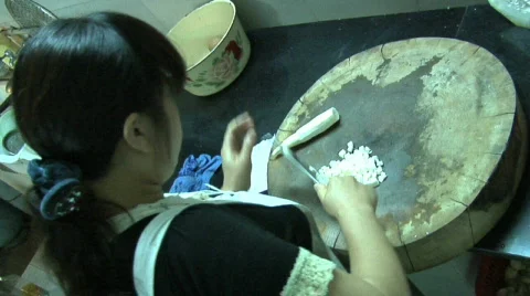 Chinese Restaurant Kitchen 7 Stock Footage 328767