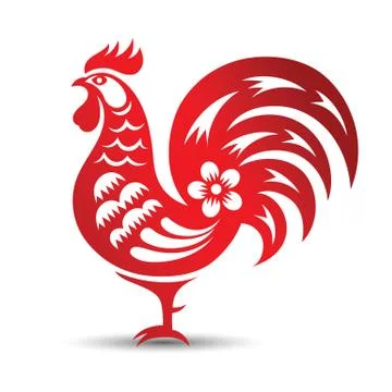Chinese rooster Stock Illustration