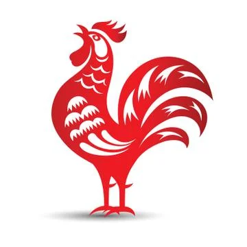 Chinese rooster Stock Illustration