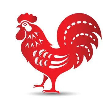 Chinese rooster Stock Illustration