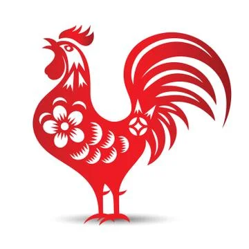 Chinese rooster Stock Illustration