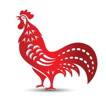 Chinese rooster Stock Illustration