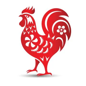 Chinese rooster Stock Illustration
