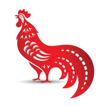 Chinese rooster Stock Illustration
