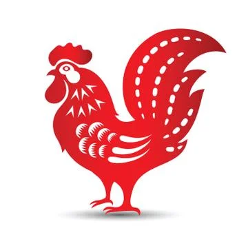 Chinese rooster Stock Illustration