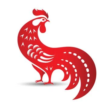 Chinese rooster Stock Illustration