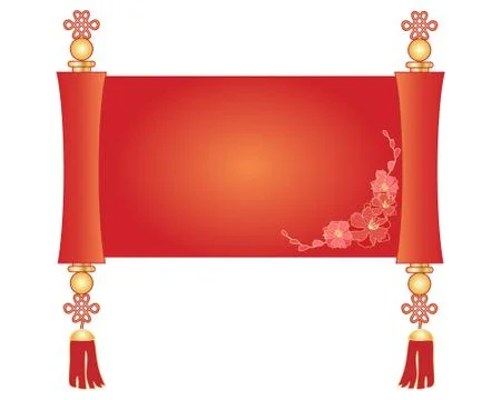 Chinese scroll Stock Illustration