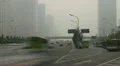 Chinese Smoggy Air Pollution Rush Hour Car Traffic Busy City Beijing time lapse HD Footage