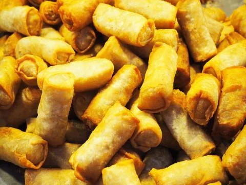 Chinese Spring Rolls Stock Photos
