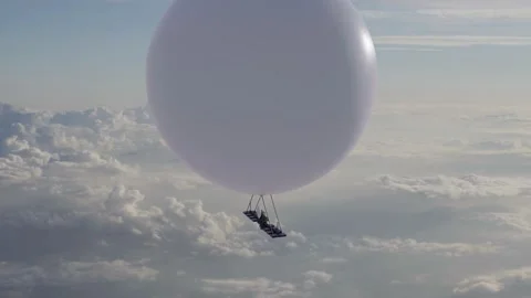 Chinese Spy Balloon Stock Footage 233356111