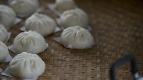 Chinese steamed bun 库存影片 27451593