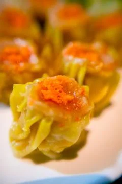 Chinese steamed dumpling Fotos Stock