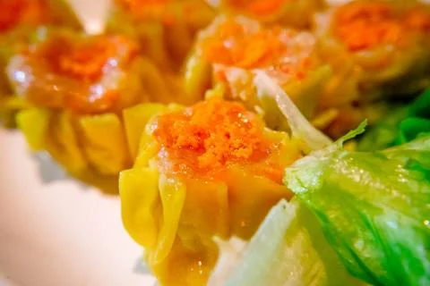 Chinese steamed dumpling Fotos Stock
