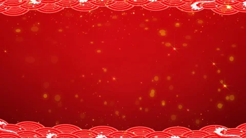 Chinese style Auspicious clouds stage background Stock Footage 120886697
